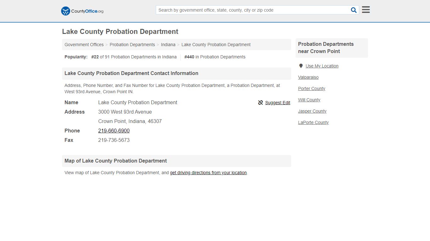 Lake County Probation Department